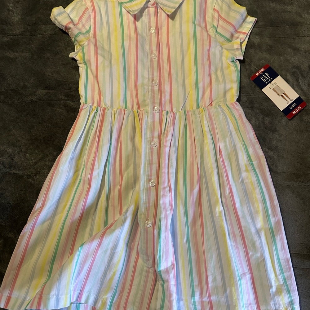 GAP Multicolor Striped Kids Dress